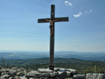 Das Gipfelkreuz des Lusen.