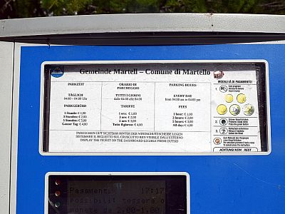 Die Parkgebühren am Gasthof Zufritthaus betragen 4 Euro pro Tag