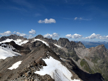 Vertainerspitze und Hohe und Kleine Angelusspitze vom Gipfel der Lyfispitze aus