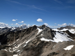 In der Bildmitte verdeckt uns die Mittlere Pederspitze den Blick zum Ortler