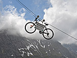 Mountainbiker erhalten einen besonderen Service