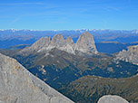 Plattkofel, Grohmannspitze, Fünffingerspitze und Langkofel