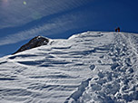 Blick zurück zum Gipfel