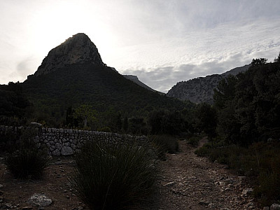 Blick zurück am Puig de n' Ali vorbei