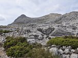 Blick zurück zum Massanella Gipfel (rechts)