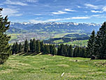 Das erste Mal schauen wir hinunter auf Sonthofen