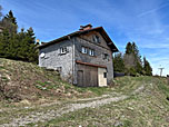 Hütte unterhalb der Bergstation
