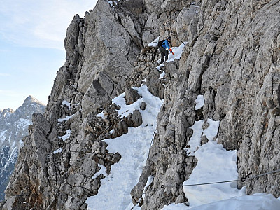 Steil geht es auf der Ostseite bergauf