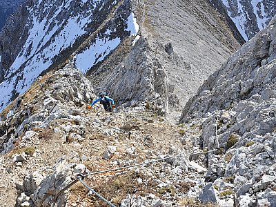 gehts nochmal steil bergab,