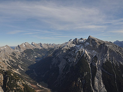 Abermals genießen wir den Blick ins Karwendeltal
