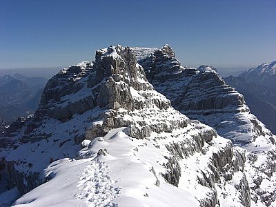 Blick zurück zum Grat