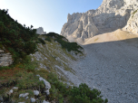 Die riesigen Schotterfelder des Großen Griesner Tors