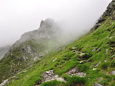 Der Weg wird immer steiler