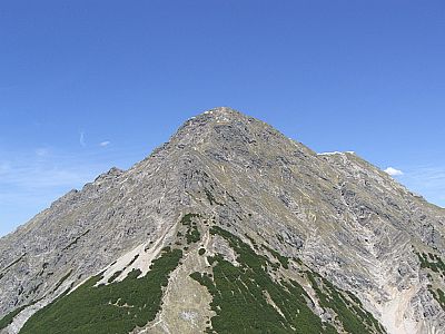 Blick zurück zur Mondscheinspitze