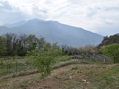 ... und gönnen uns mit Blick auf den Monte Altissimo di Nago eine kleine Pause.