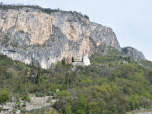 Unterhalb des Klettersteigs befindet sich das Santuario di Montalbano