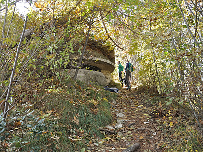Von hier konnte das Areal Richtung Valle di San Michele beobachtet werden