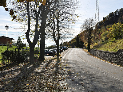 ... und wenig später den Parkplatz im Sattel