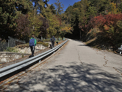Steil zieht sich die Straße den Berg hinauf