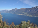 Rechts daneben die winzig kleinen Häuser von Malcesine