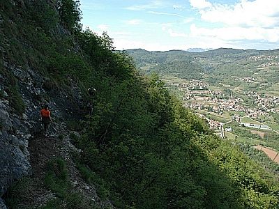 Abstieg, rechts Civezzano