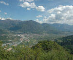 Pergine Valsugana, rechts Lago di Caldonazzo