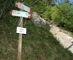 .. Abzweigung auf den Weg B