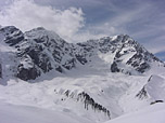Blick zu Zebru, Ortler und...