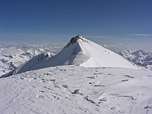 Am Grat, hinten die Zufallspitze