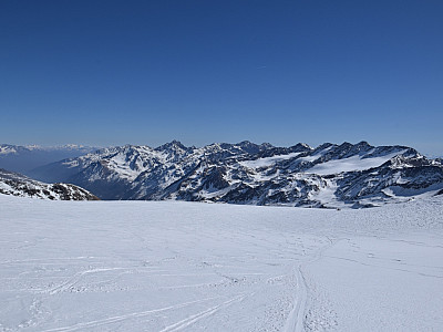Der Blick zurück auf den Zufrittkamm