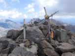 Die beiden Gipfelkreuze am Monte Cinto