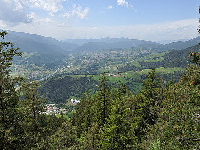 Der Blick nach Westen ins Fleimstal