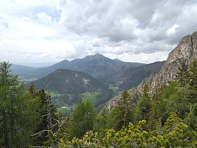 Auch das Weißhorn taucht nun rechts vom Schwarzhorn auf