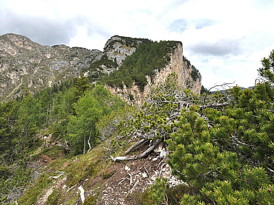 Entlang der Hangkante marschieren wir weiter nach Nordosten