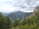 Auch das Weißhorn taucht nun rechts vom Schwarzhorn auf