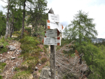 Wieder links auf dem Weg 518 bleiben