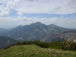 Das Schwarzhorn und das Weißhorn im Nordosten