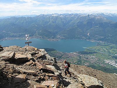 An der Anticima, unten der Comer See