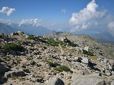 Der Ausblick von der Punta Bacinello nach Norden