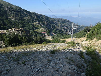 Der Blick zurück zum Refuge de Capanelle