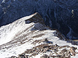 Blick zurück auf den Gipfelgrat