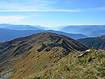 Blick nach Süden zum Terner Jöchl (Am Joch)