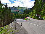 Hier beginnt der Anstieg Richtung Fallerschein