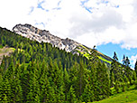 Blick während des Abstiegs zur Namloser Wetterspitze...