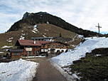 Ritzaualm, darüber Naunspitze und Petersköpfl