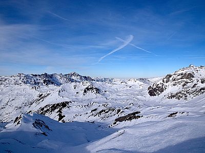 Auch nach Norden sind Abfahrten bei guten Bedingungen möglich