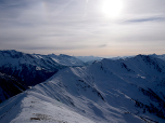 Der Ausblick nach Südwesten auf die Schafseitenspitze