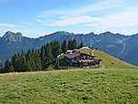 Unweit der Bergstation liegt die Gundhütte