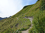 ...und queren an der Lochgehrenspitze vorbei