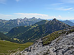 Rote Flüh, Kellenspitze und Litnisschrofen